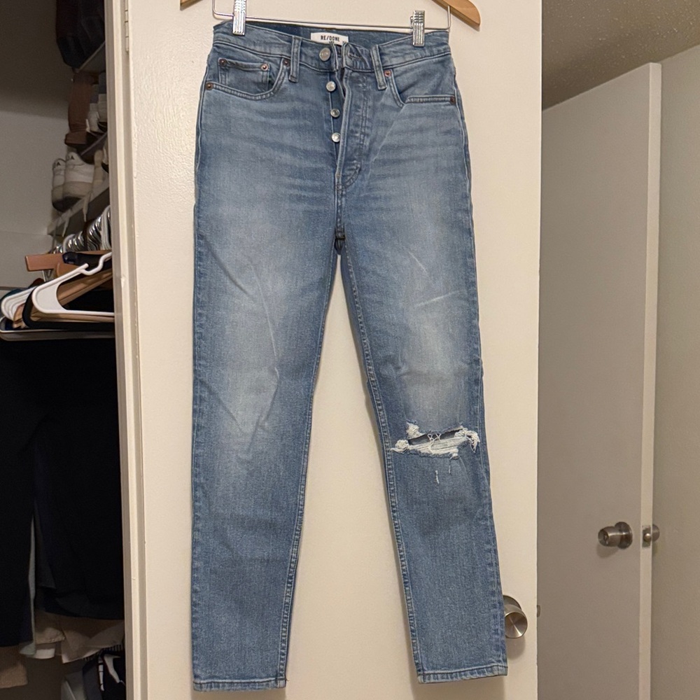 Re/done Blue skinny Jeans